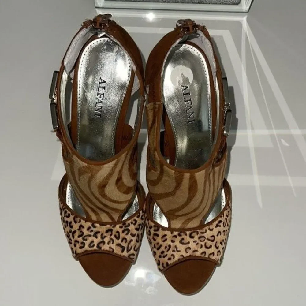 Alfani Animal Print Heels Size 5.5